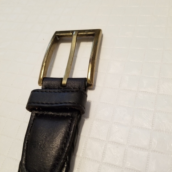 Other - Men's black belt 39inches leather tab synthetic leather lacing